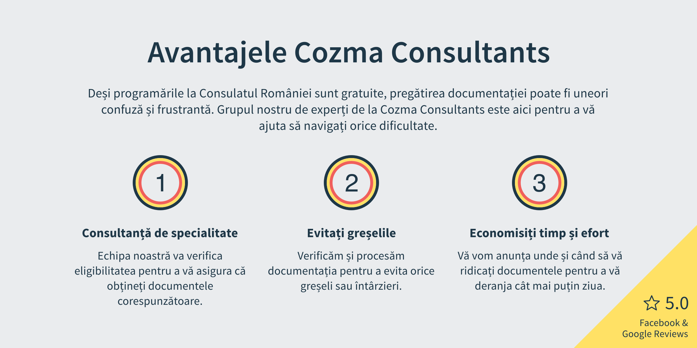 Avantajele Cozma Consultants