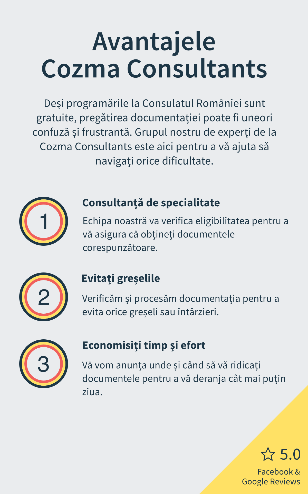 Avantajele Cozma Consultants