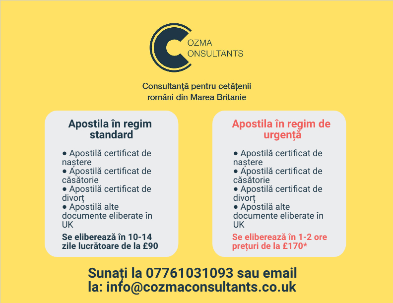 apostila urgenta Cozma Consultants apostila urgenta Cozma Consultants